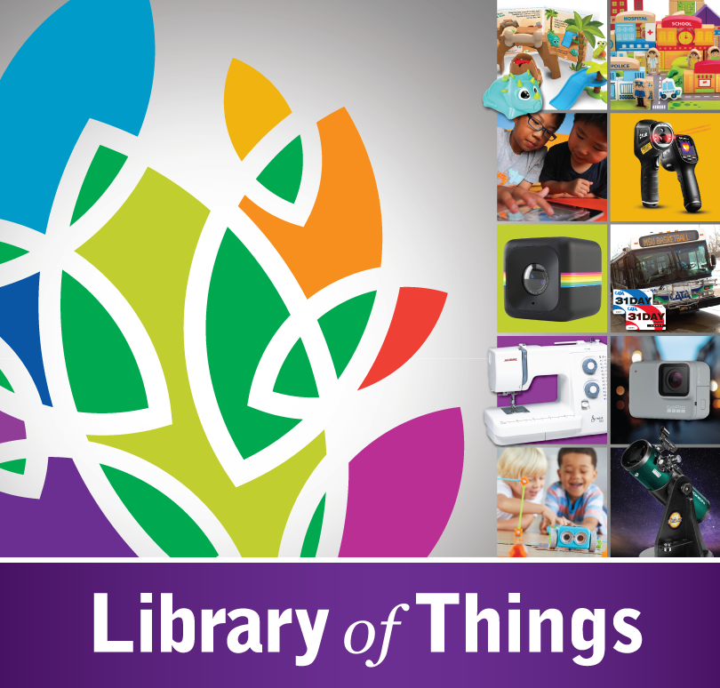 Image with CADL logo and various LOT items